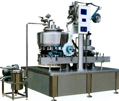 Automatic filling and aluminum sealing machine