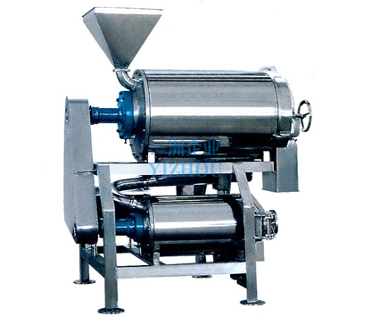 Double-channel pulping machine