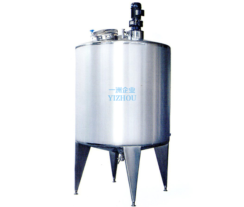 Single-layer and double-layer paddle type mixing storage tank